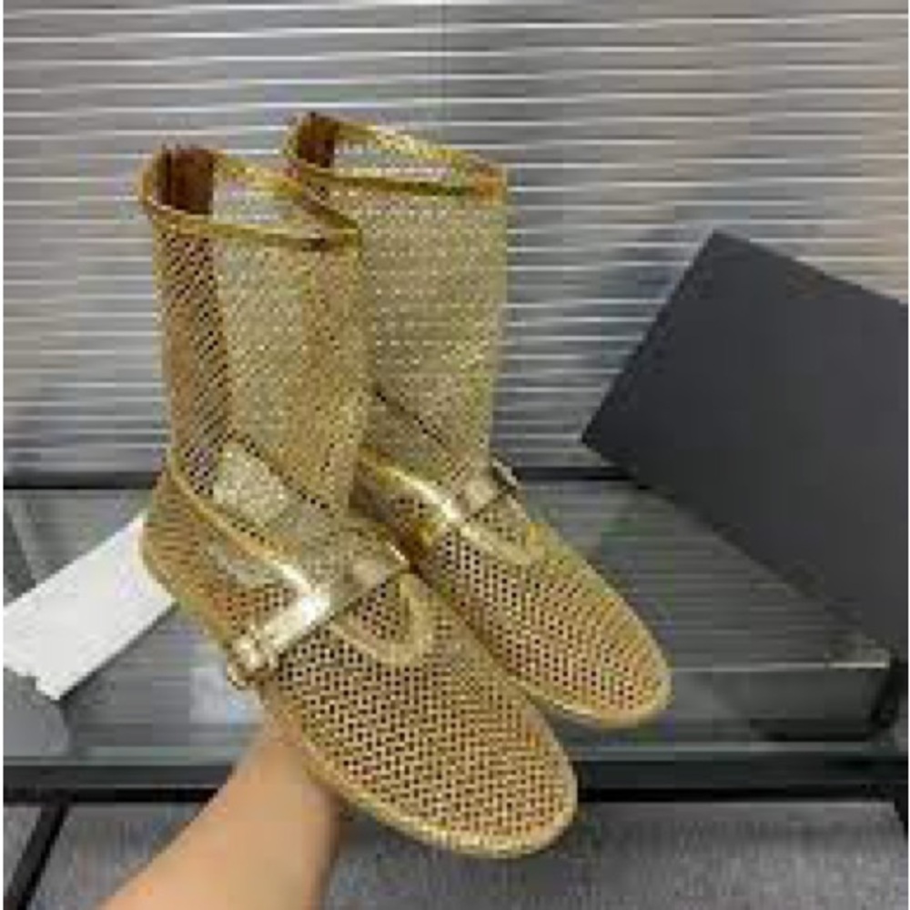 ✨Amazon Gold Mesh Women's flats